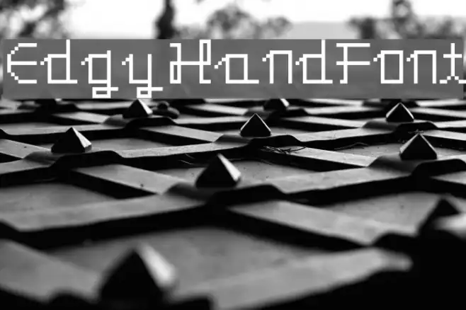 EdgyHandFont Example 3