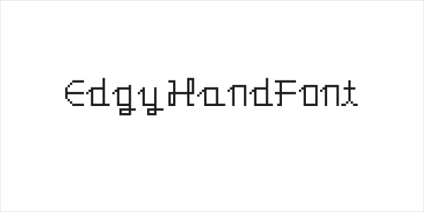 EdgyHandFont Logo