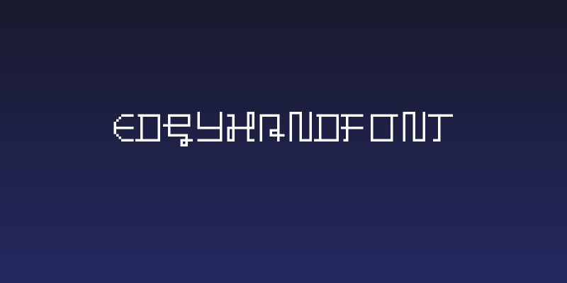 EdgyHandFont Social Header