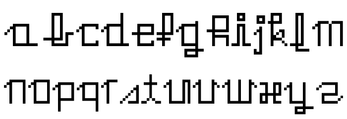 EdgyHandFont Font LOWERCASE