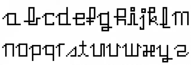 EdgyHandFont خط أحرف صغيرة
