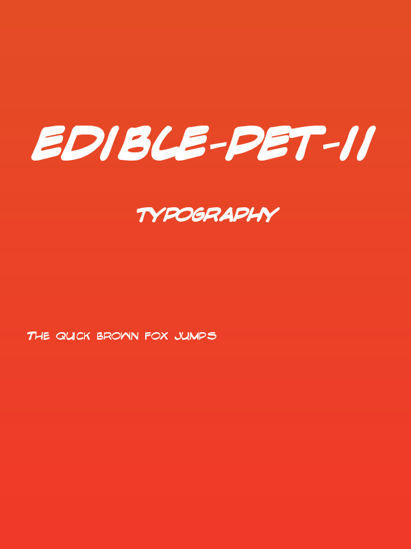 Edible-Pet-II Poster