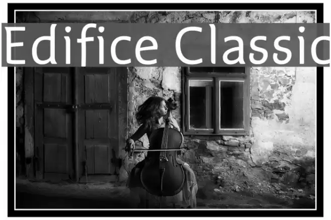 Edifice Classic Font examples