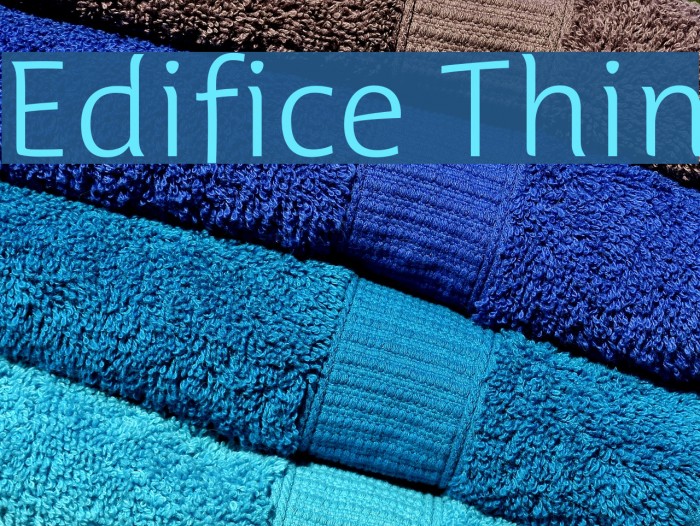 Edifice Thin Font examples