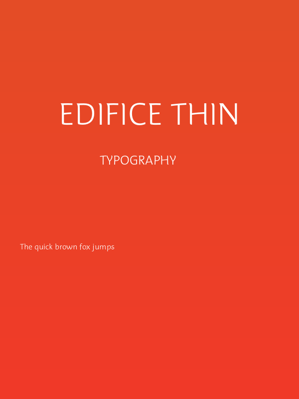 Edifice Thin Poster