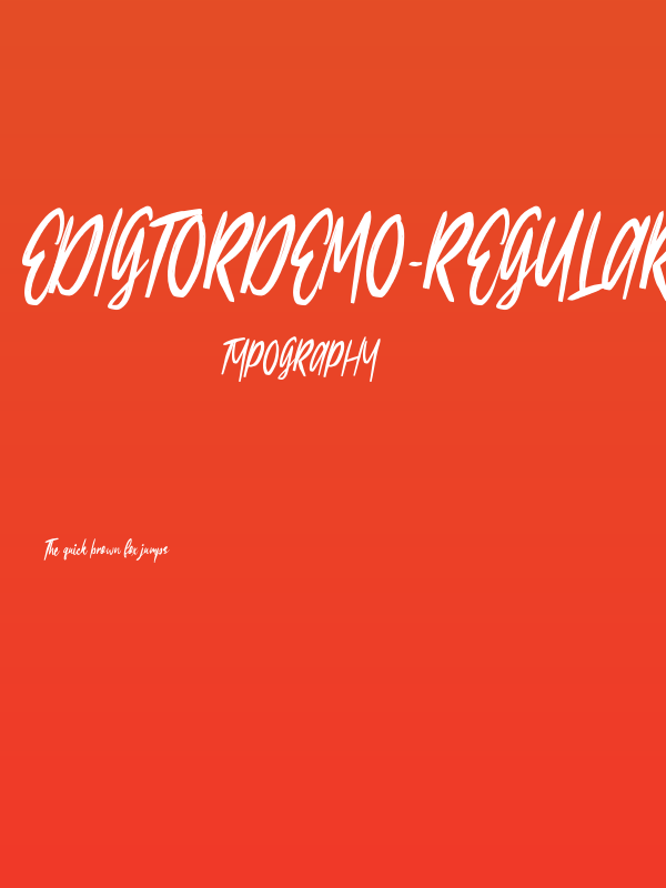 EdigtorDEMO-Regular Poster