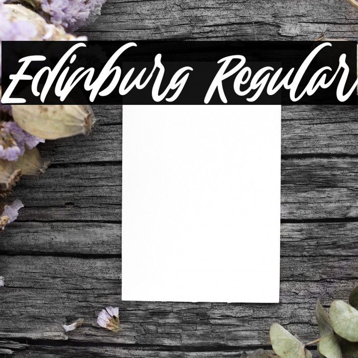 Edinburg Regular Font examples