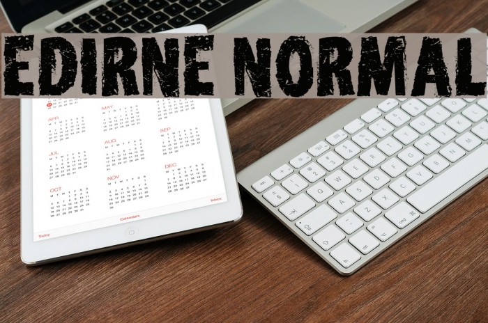 Edirne Normal Font examples
