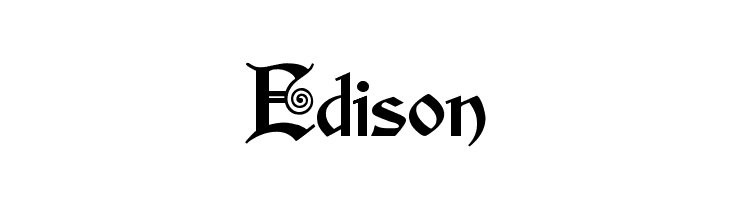 Edison  font caratteri gratis