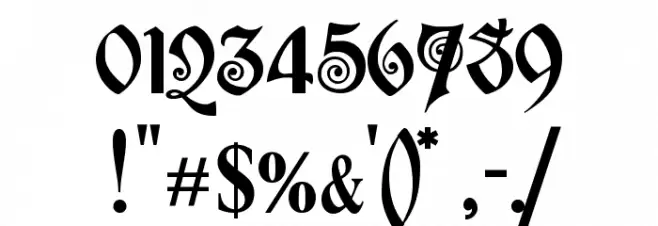 Edison Font OTHER CHARS