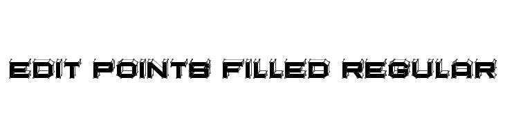 Edit Points Filled Regular  les polices de caractères gratuit tlcharger