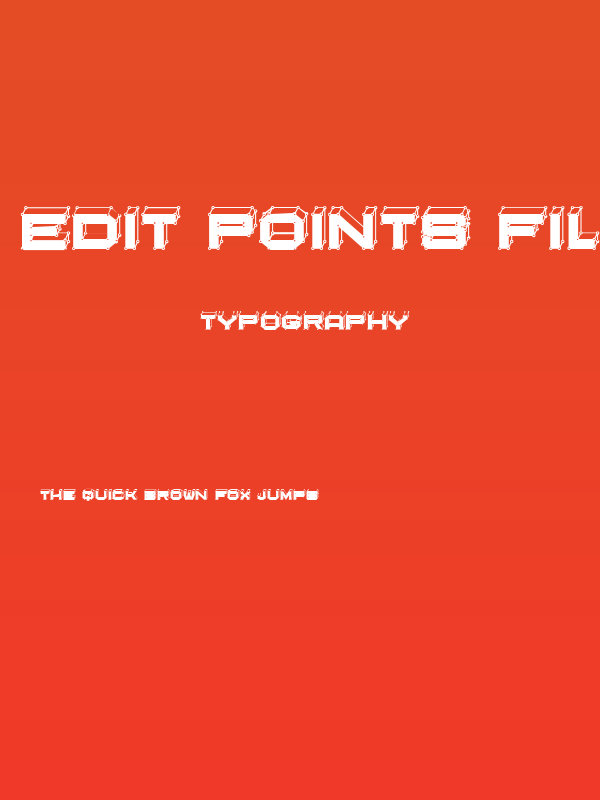 Edit Points Filled Regular Poster