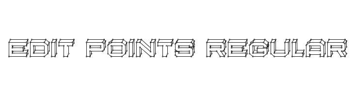 Edit Points Regular  Frei Schriftart Herunterladen