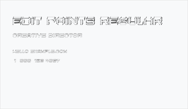 Edit Points Regular Business Card