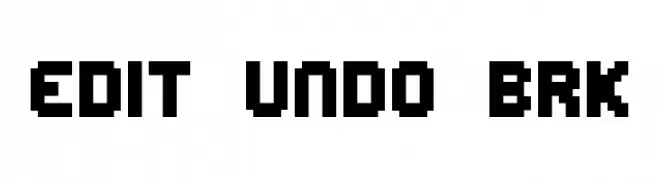 Edit Undo BRK  Frei Schriftart Herunterladen