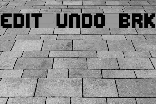Edit Undo BRK फ़ॉन्ट examples