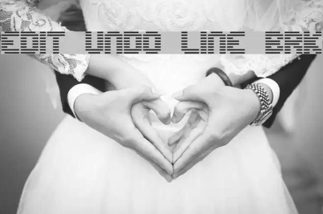 Edit Undo Line BRK Font examples