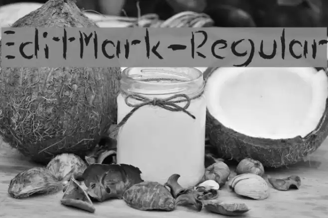 EditMark-Regular Font examples