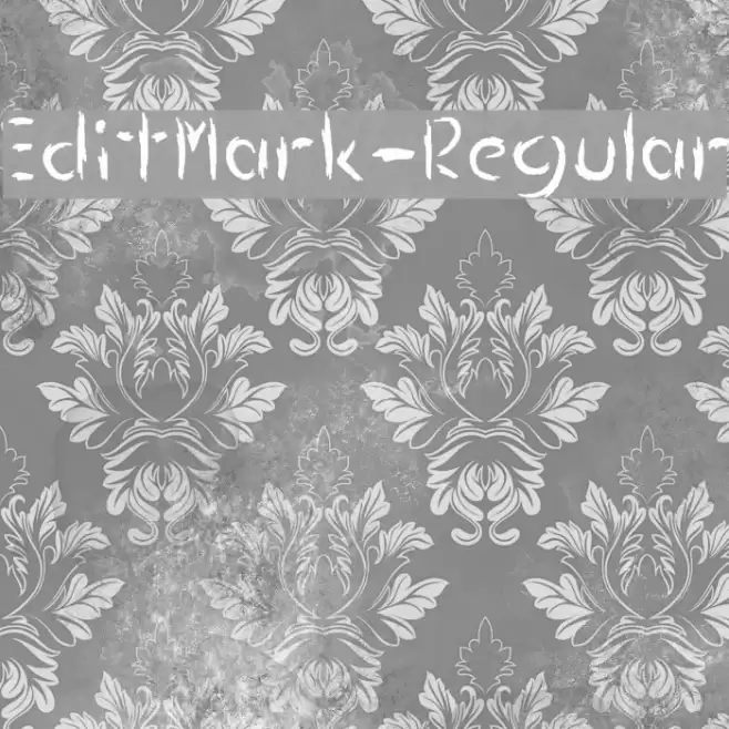EditMark-Regular Font examples
