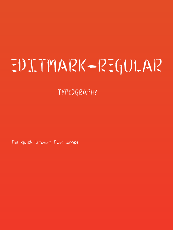 EditMark-Regular Poster
