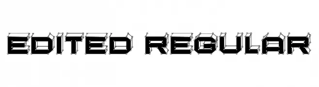 Edited Regular  Frei Schriftart Herunterladen