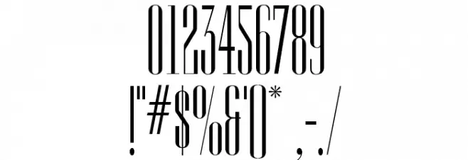 Edition Regular Font OTHER CHARS