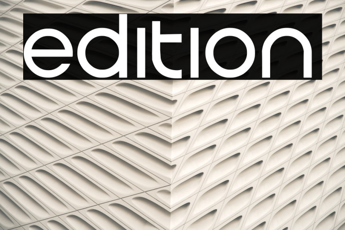 Edition Font examples