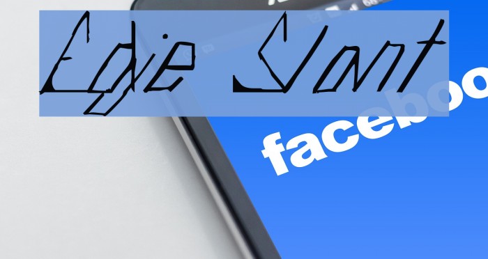 Edje Slant Font examples
