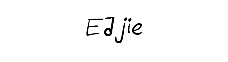 Edjie  免费字体下载