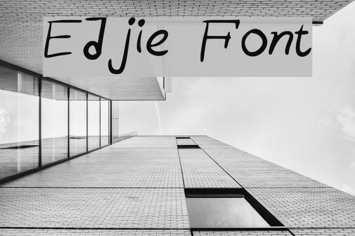 Edjie Font examples