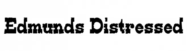 Edmunds Distressed  Скачать бесплатные шрифты