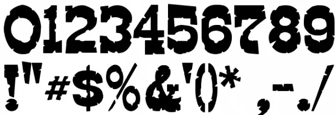 Edmunds Distressed Font OTHER CHARS