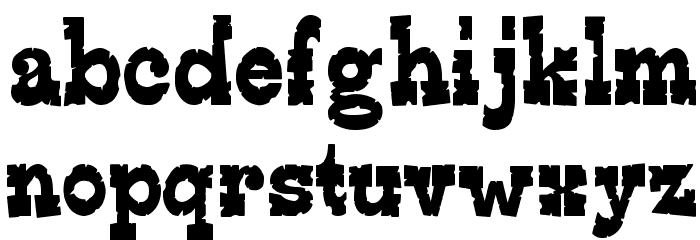 Edmunds Distressed Font LOWERCASE