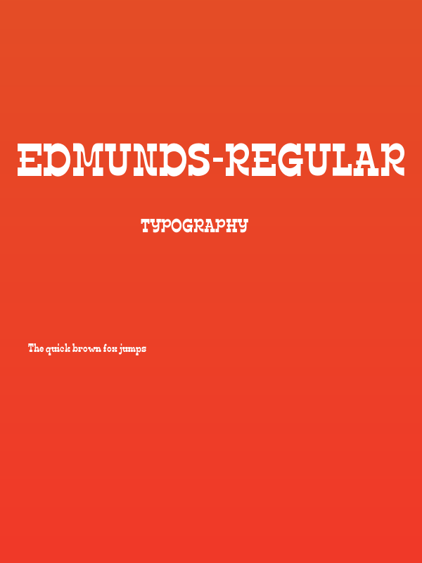 Edmunds-Regular Poster