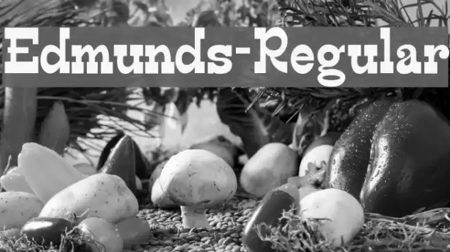 Edmunds-Regular Font examples