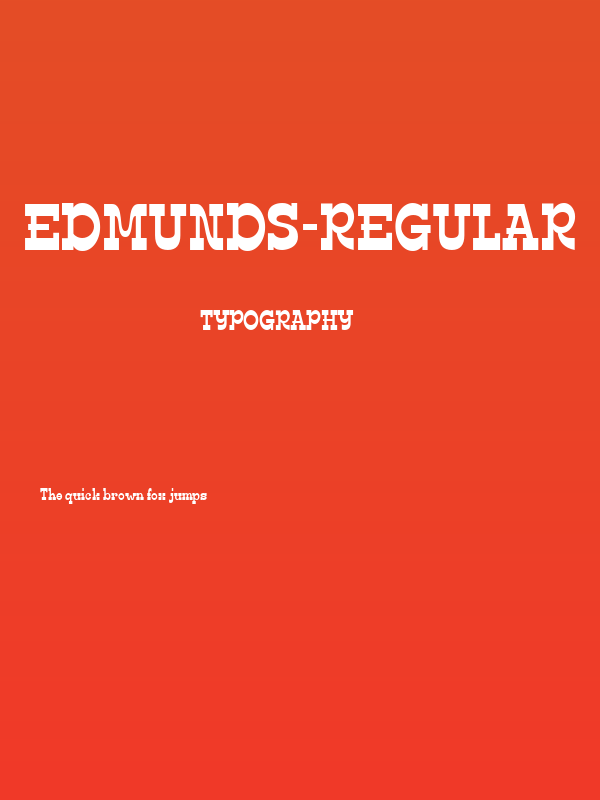 Edmunds-Regular Poster