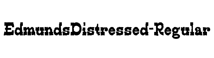 EdmundsDistressed-Regular Font