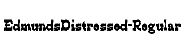 EdmundsDistressed-Regular  フリーフォントのダウンロード