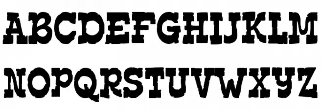 EdmundsDistressed-Regular Fonte MAIÚSCULAS