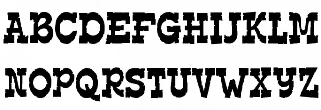 EdmundsDistressed-Regular Polices MAJUSCULES