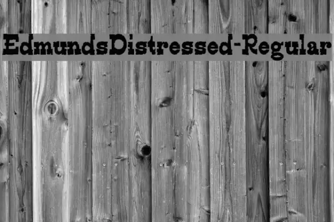 EdmundsDistressed-Regular Font examples