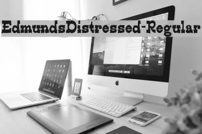 EdmundsDistressed-Regular Font examples