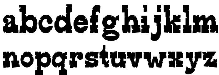 EdmundsDistressed-Regular Font LOWERCASE