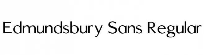 Edmundsbury Sans Regular  Frei Schriftart Herunterladen