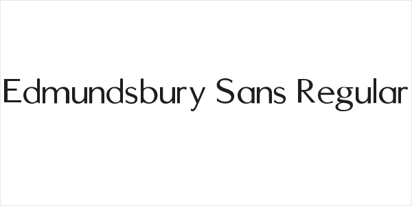 Edmundsbury Sans Regular Logo