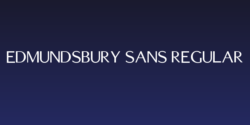 Edmundsbury Sans Regular Social Header