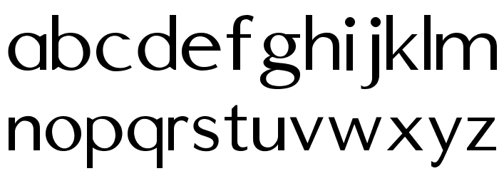 Edmundsbury Sans Regular Font LOWERCASE