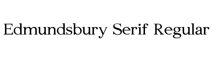 Edmundsbury Serif Regular Font