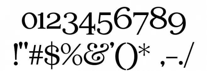 Edmundsbury Serif Regular Font OTHER CHARS