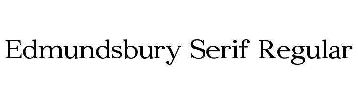 Edmundsbury Serif Regular  नि: शुल्क फ़ॉन्ट्स डाउनलोड